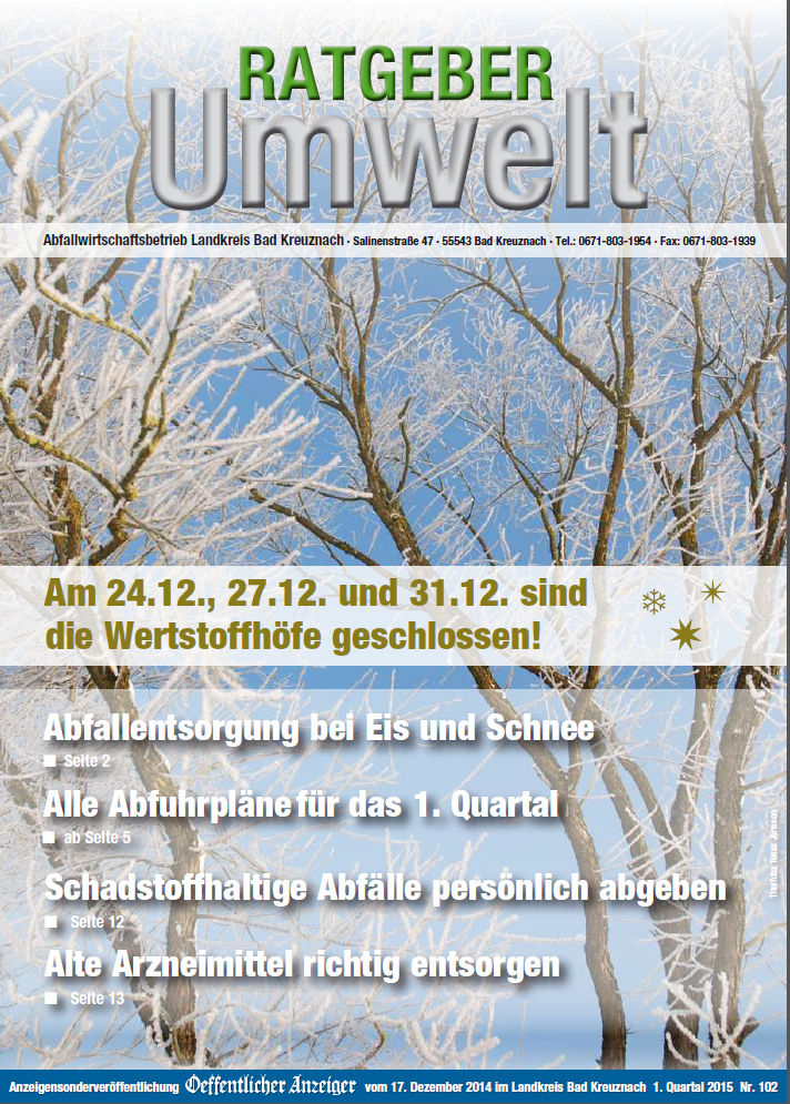 Ratgeber Umwelt Publikation